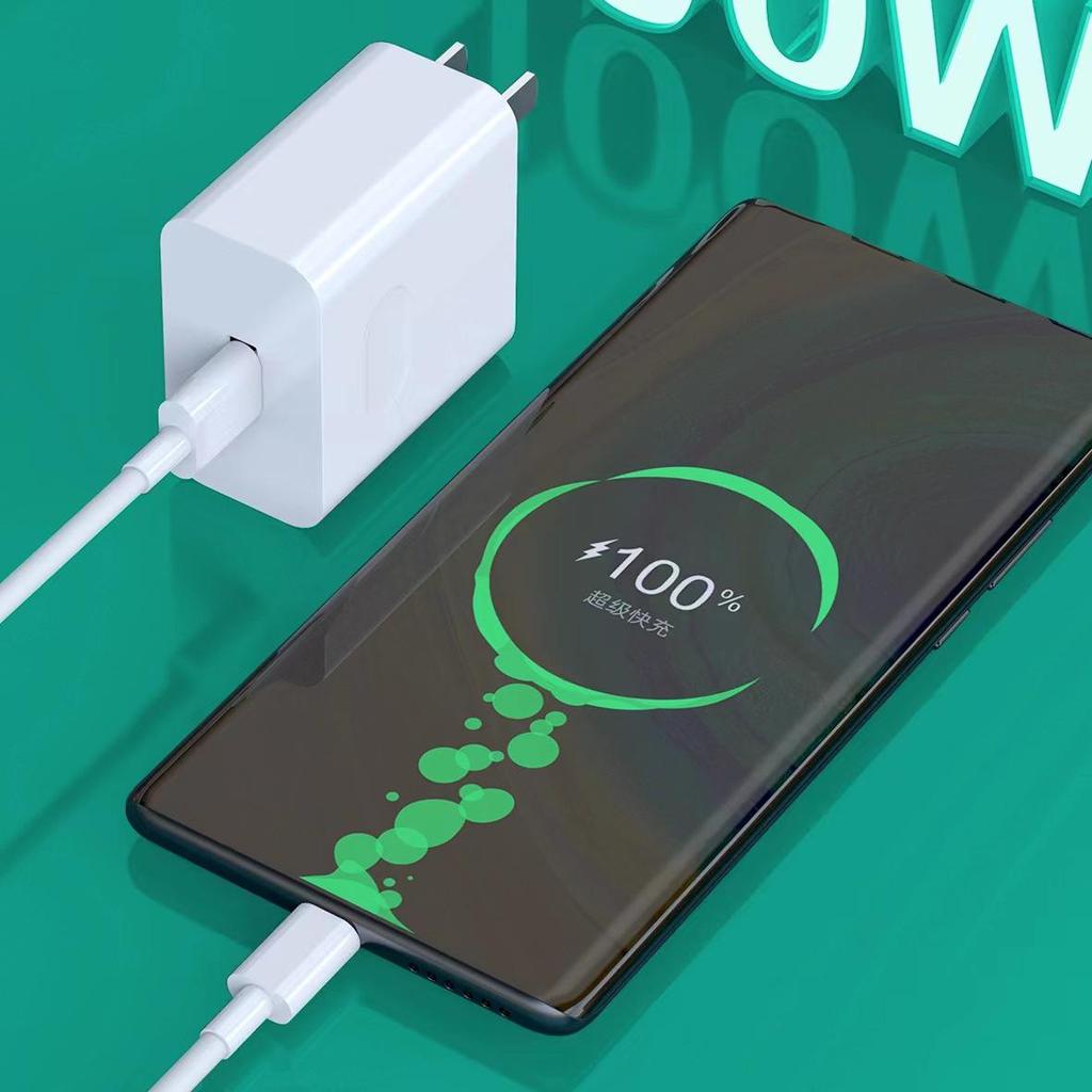 100W Super Fast Charger for Android, Apple, Huawei, and Xiaomi - Fully Compatible Charging Head.