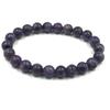 8mm Natural Lepidolite Gemstone Unisex Beads Jewelry Handmade Good-Luck Bracelet For Birthday Gift RBB-27