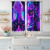2pcs Cyberpunk Anime Girl Print Curtains – Modern Home Decor for Bedroom   Office   Kitchen   Living Room & Study