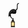 1/1pc Cat Inverted Hooks Multi-Purpose Hanging Storage Hook Cute Wall Key Rack with Lantern Bedroom Desktop Ornament Decor