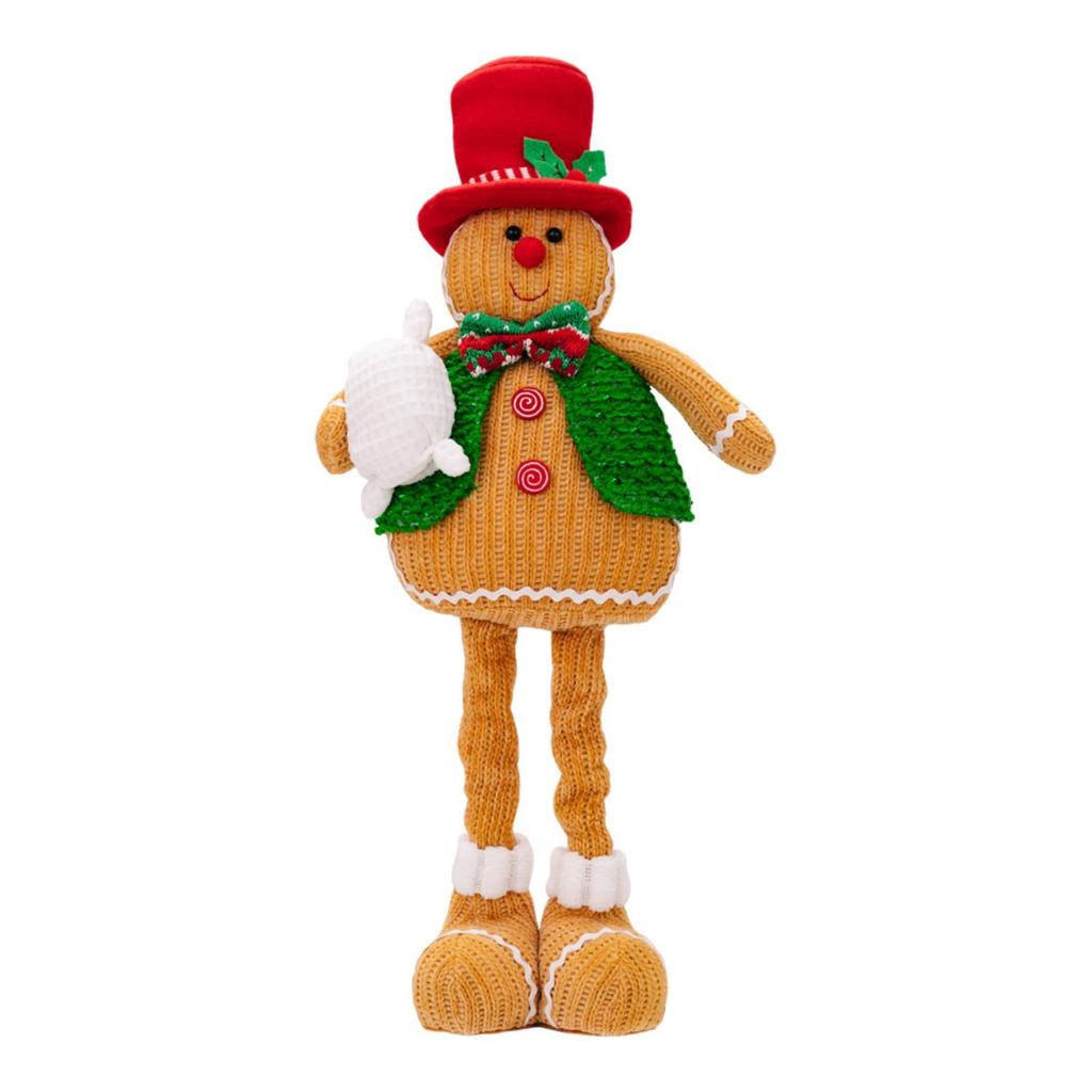 Christmas Gingerbread Doll Christmas Figure Decoration for Tabletop Festival
