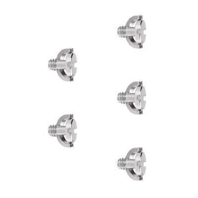 Precise D Type 1/4 3/8 Inch Metal Fixation Screw For Camera Quick Release Plates Tripod Compatibility Photography Tool