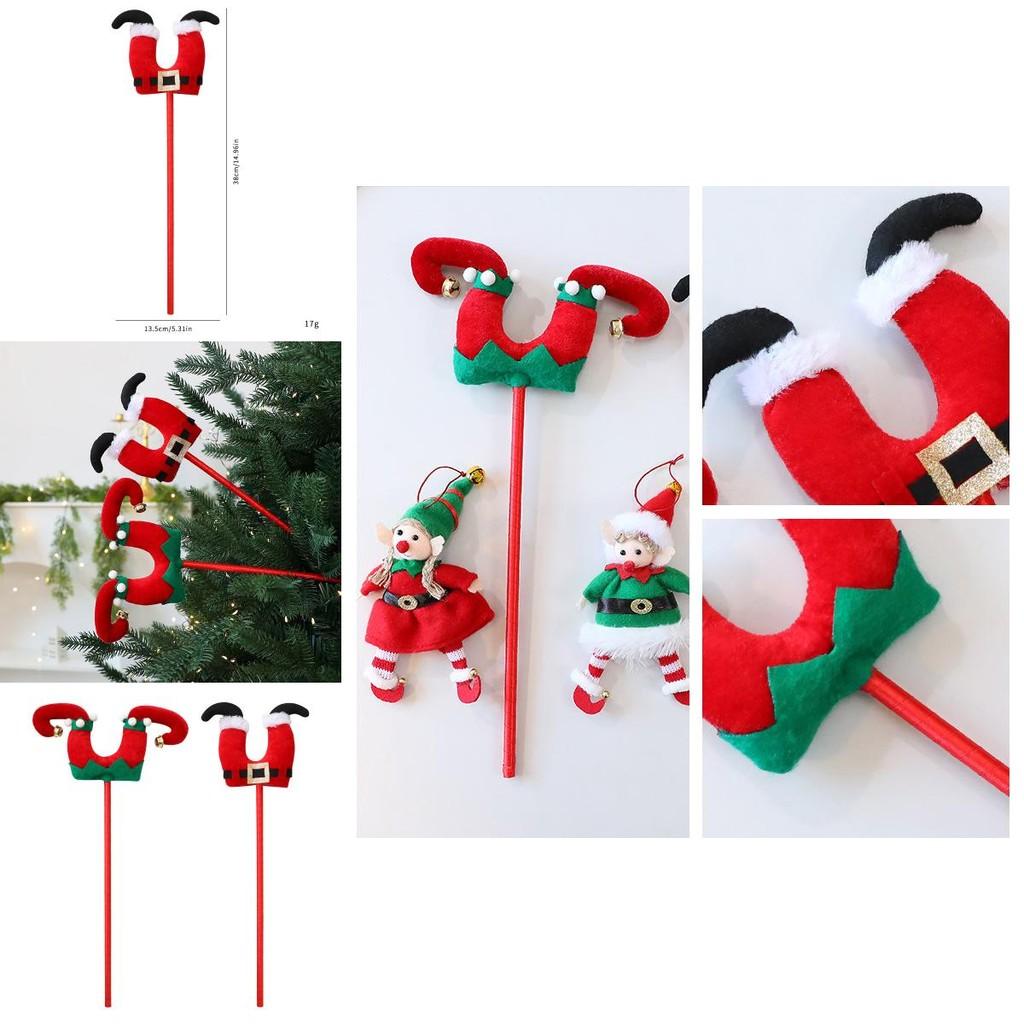 Christmas Elf Leg Decor With Fabric Material For Holiday Tree Ornaments