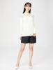 Double Standard Clothing Essential High Gauge Inlay Size 38 Top, 2508-110-223, Women's, Off-White,