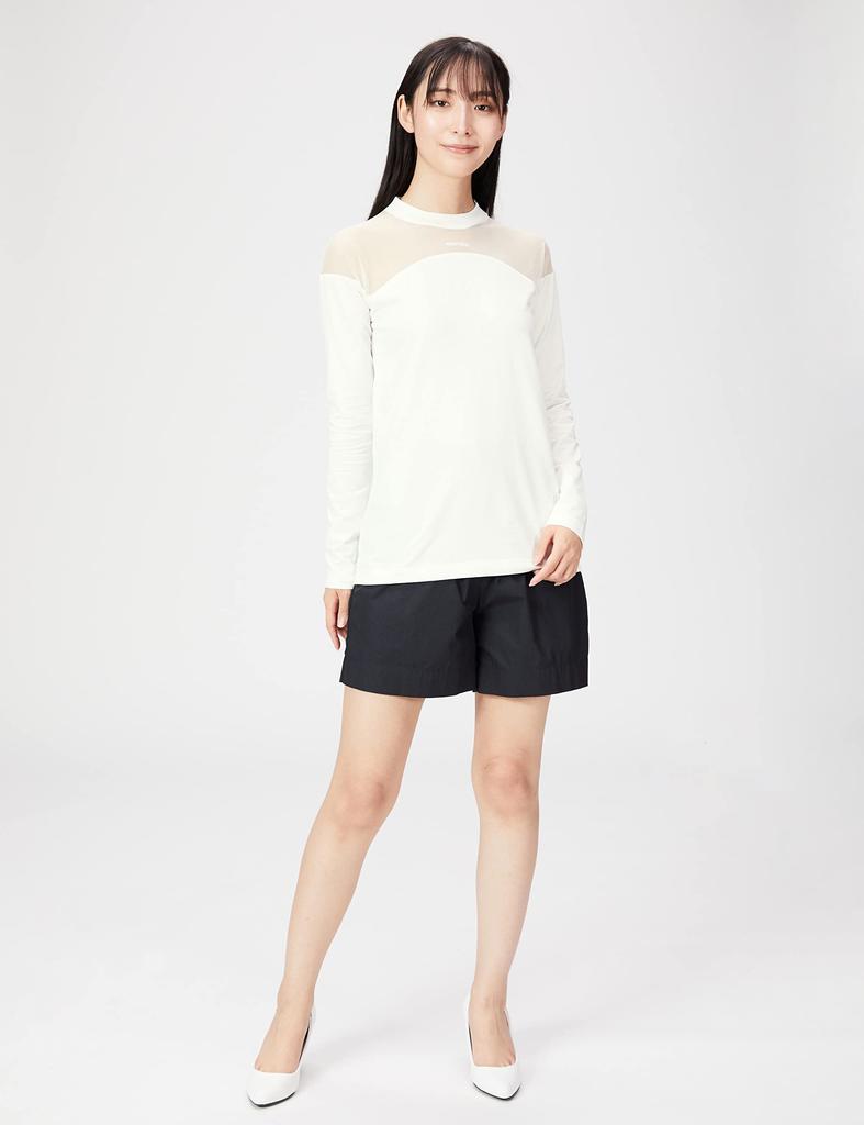 Double Standard Clothing Essential High Gauge Inlay Size 38 Top, 2508-110-223, Women's, Off-White,