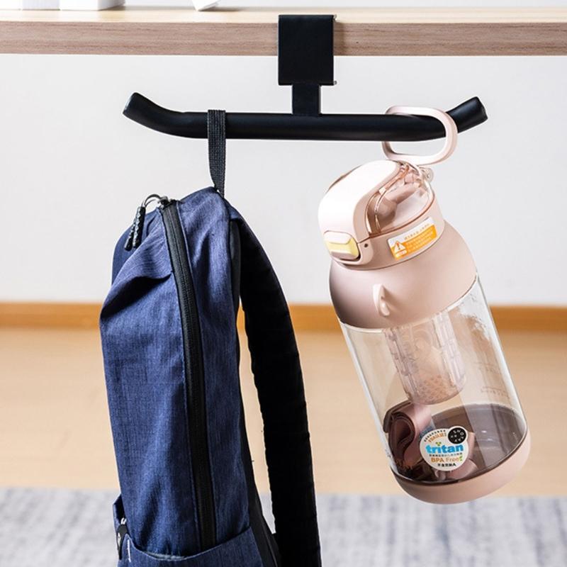 Desk Side Hook For Hanging School Bags Water Bottles And Umbrellas Carbon Steel Construction Easy Installation Hanger