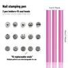 18-Piece Professional Nail Art Stamping Pen Set Interchangeable Tip Patterns Home DIY Manicure Nail Salon