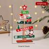1 Stück Holz-Weihnachtsbaumschmuck Weihnachtsmann Schneemann 2026 Frohe Weihnachten Heimdekoration Neujahr Schreibtischdeko Navidad