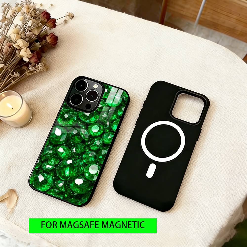 Solid Texture Series  Phone Case For iPhone17,16,15,14,13,12,11 Plus,Pro Magnetic with Magsafe Wireless Charging