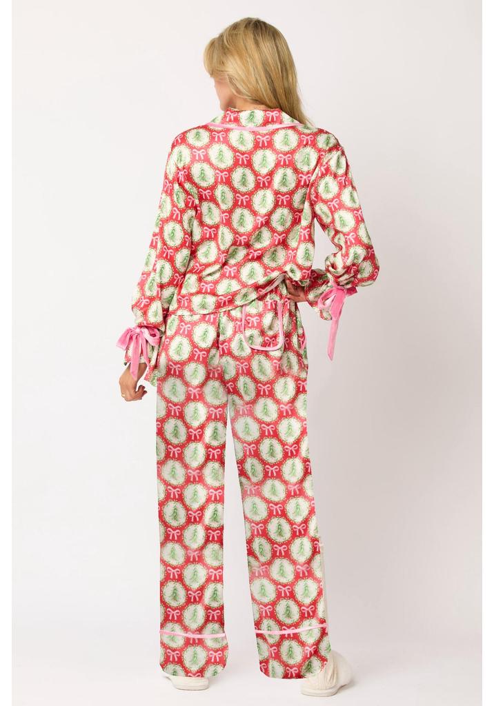 2024 New Women's European & American Print Pajama Suit