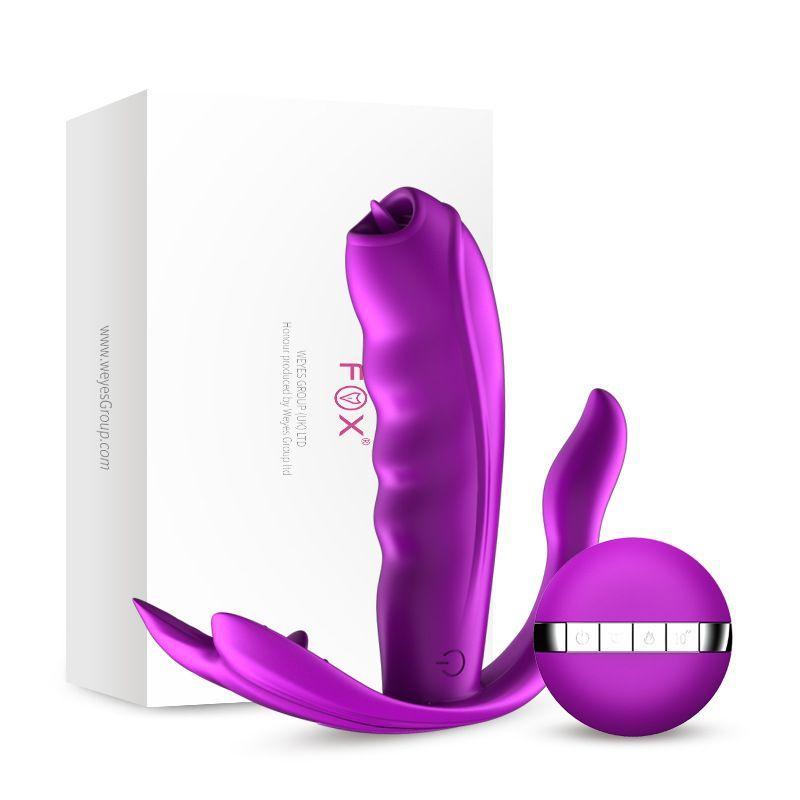Sexuální hračka pro ženy Dálkové ovládání Vibrátor na olizování jazyka Bezdrátový stimulátor análního klitorisu Vibrační dildo Páry Hračka pro dospělé