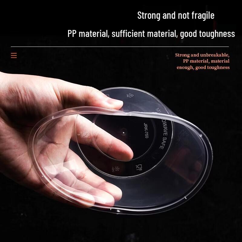 JINGRX Disposable Round Food Containers with Lids