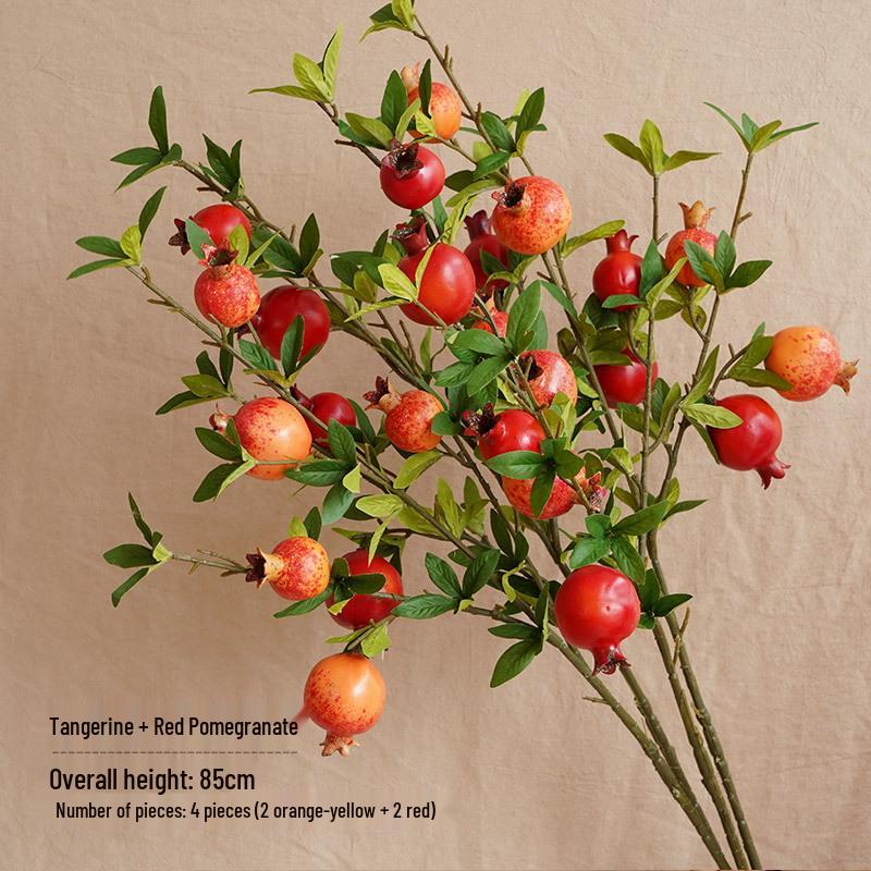 Bionic Dried Flowers: New Year Artificial Persimmon Bouquet, Living Room Decoration & Ornaments