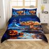 Happy Halloween Duvet Covers Queen King Size Lightweight Quilt Cover With 2 Pillowcases Horror Themed Bedding Sets No Comforter