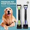Ramasse-déchets d'animaux facile à nettoyer, pliable, à long manche, pelle à crottes, nettoyage extérieur pour animaux de compagnie