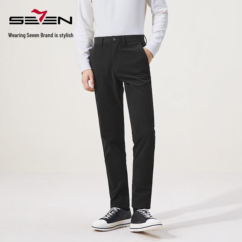

Qipai Men s 2025 A/W Textured Fleece Business Casual Trousers 29