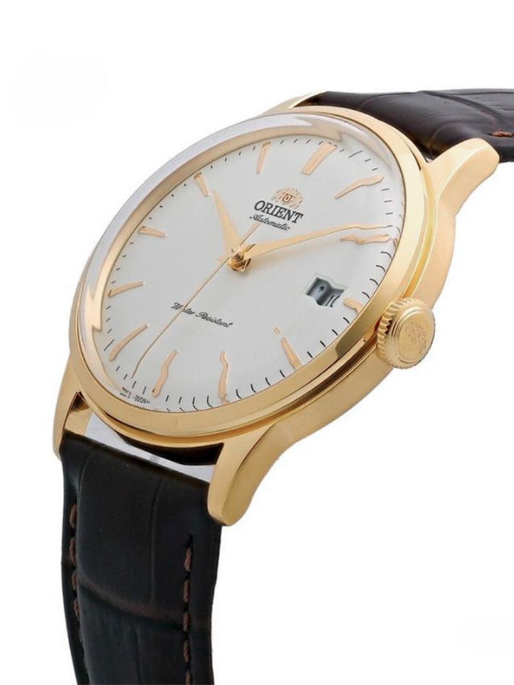 Men's Mechanical Watch Features An Automatic Movement, A Stainless Steel Case, And A Leather Strap For Daily Gatherings, Etc RA-AC0M01S10B