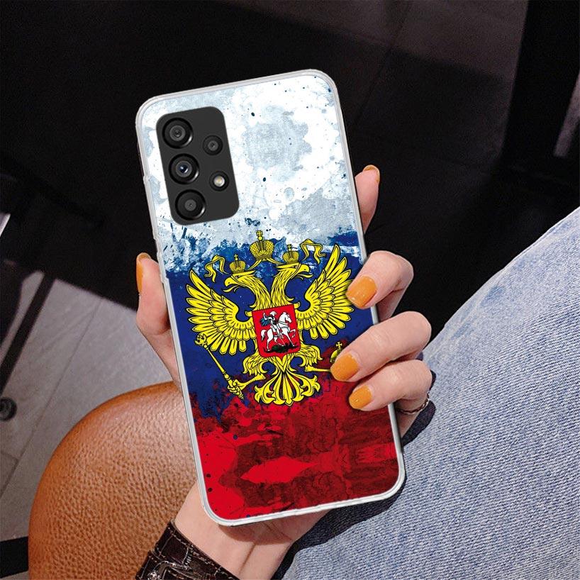 Russia Russian Flags Emblem Phnoe Case for Samsung Galaxy A17 A37 A57 A16 A26 A36 A56 A15 A14 A13 A55 A54 A53 A35 A34 A33 A25 A2