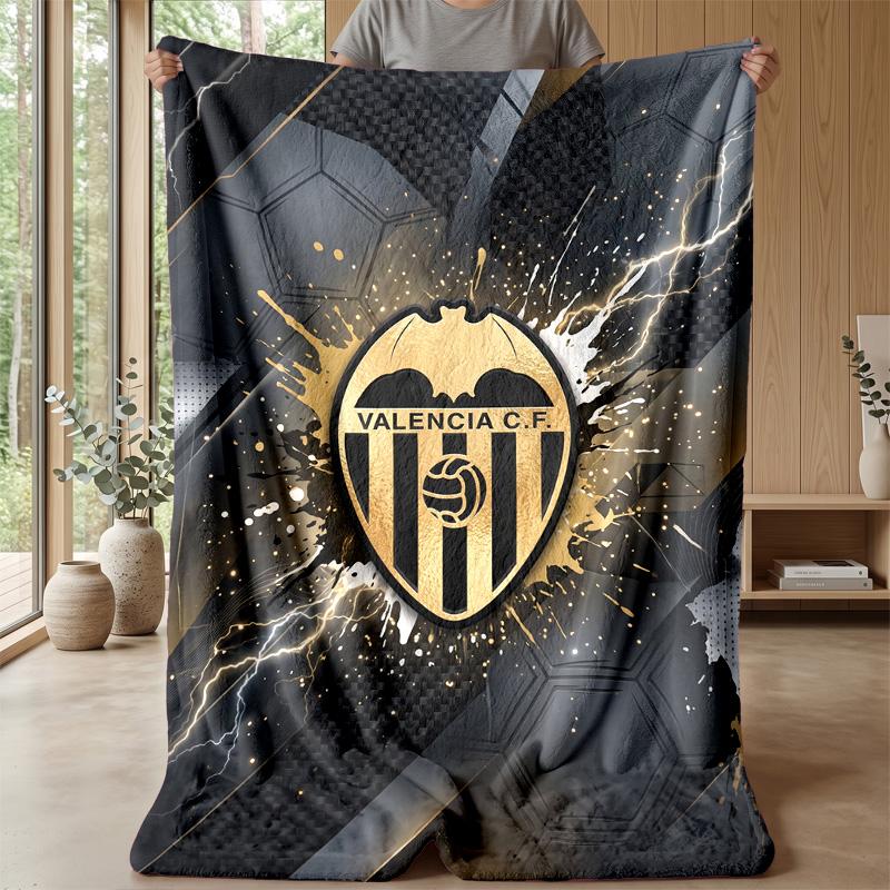 Valencia FC Soft Flannel Fleece Blanket Lightweight Cozy Warm Throw Blanket For Sofa Bed Home Decor