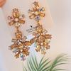 Women's (Titanium Needle) Cubic Blossom Earrings (Gorgeous Style)