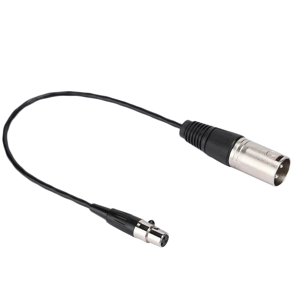 Full Copper Casing Mini XLR 3pin Female to Zinc Alloy Casing XLR 3pin Male Audio Cable
