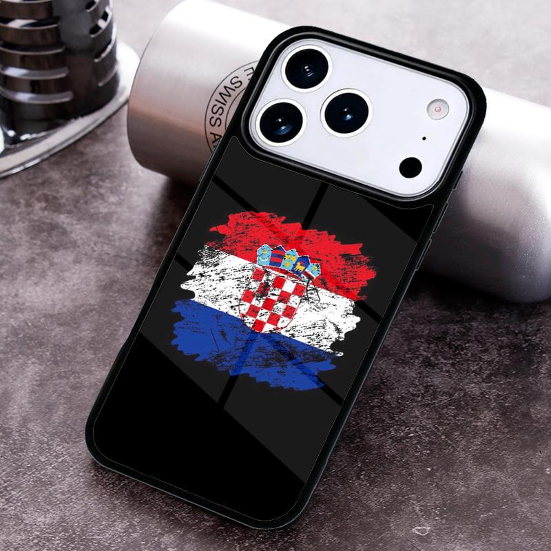 

Croatia flag print Phone Case For iPhone 17 16 15 14 13 12 11 Pro Max Plus 17Air Soft Silicone Cover iPhone 12