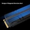 Advanced Heat Solution For M.2 2280 NVMe Drive Optimized Airflows Design Reduces 5℃-30℃ Operating Temperatures