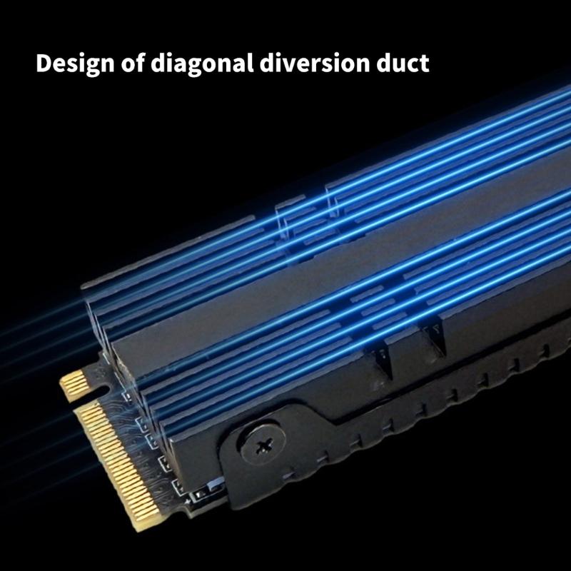 Advanced Heat Solution For M.2 2280 NVMe Drive Optimized Airflows Design Reduces 5℃-30℃ Operating Temperatures