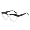 Fashion European Cat Eye Reading Glasses New Design Color Blocked Large Frame Presbyopia Glasses for Women Men Anti Blue Light