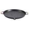Antihaft-Runde Aluminium-Grillpfanne Tragbar für Outdoor-Camping Haushalt Grillen Backen