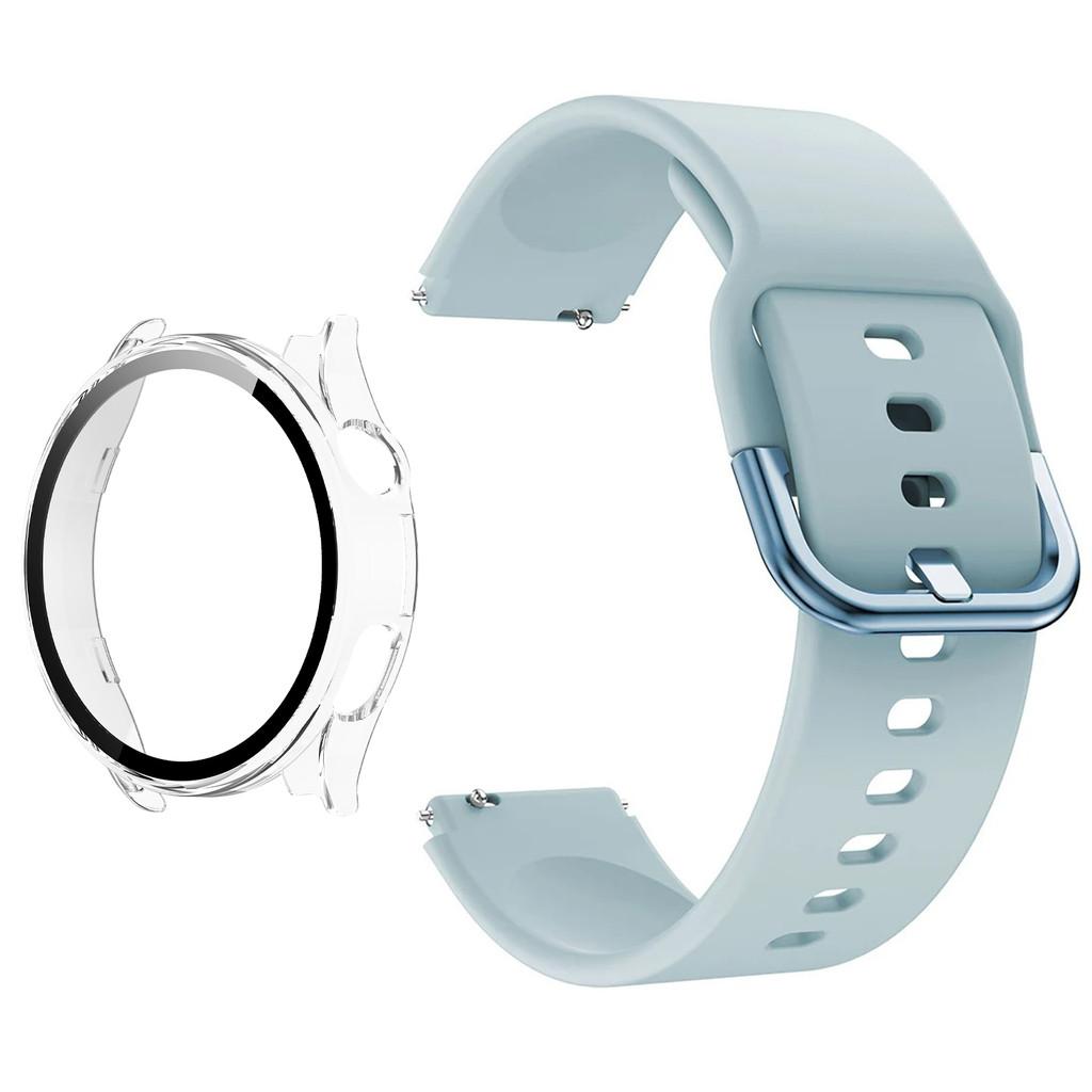 Silicone Strap & PC Case + Tempered Glass for Xiaomi Watch 5 Full Shell Screen Protector Bumper Cover Strap Smart Accessorie Set