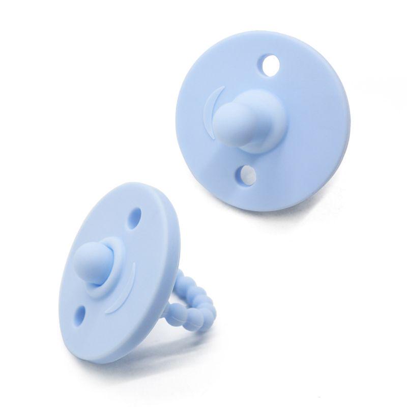 Sucette Bébé Nouveau-né Anneau de Dentition en Silicone Souple de Qualité Alimentaire Tétine Jouet