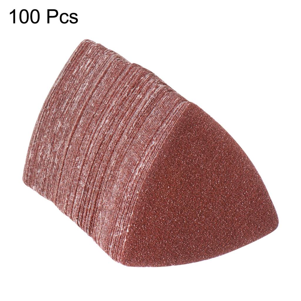 uxcell Triangular Hook and Ring Sandpaper Aluminum Oxide Sanding Pad Random Orbital Mouse Sander Paper Vibration Details Multi Tool Sheet 40 Grit Pack