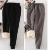 Frauen Hosen Warme Dicke Samt Kaschmir Harem Hosen Frauen Elastische Taille Jogginghose Fleece Hosen
