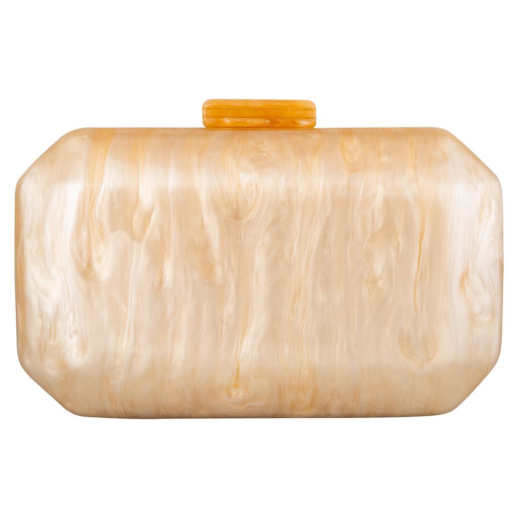 Small bag single shoulder women's messenger bag marble fashion summer beach acrylic dinner bag small square bag