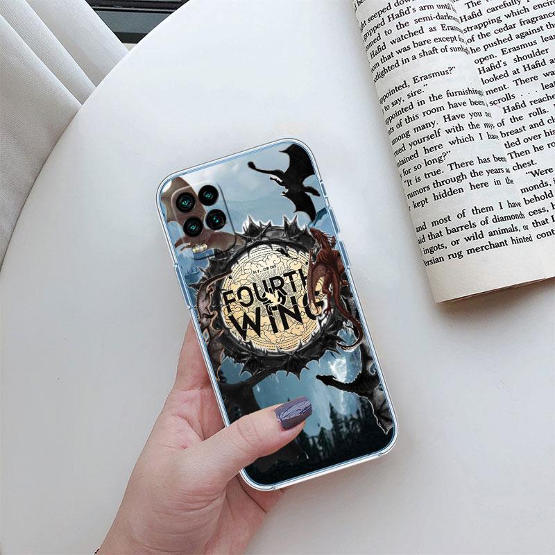Fourth wing dragons Transparent Phone Case for Motorola Moto G10 G20 G30 G31 G32 G34 G35 G41 G42 G50 G51 G52 G55 G60 G60S