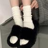 Cotton Middle Tube Socks Loose Crochet Women Stockings Casual Cuffs Ruffles Socks  Girls