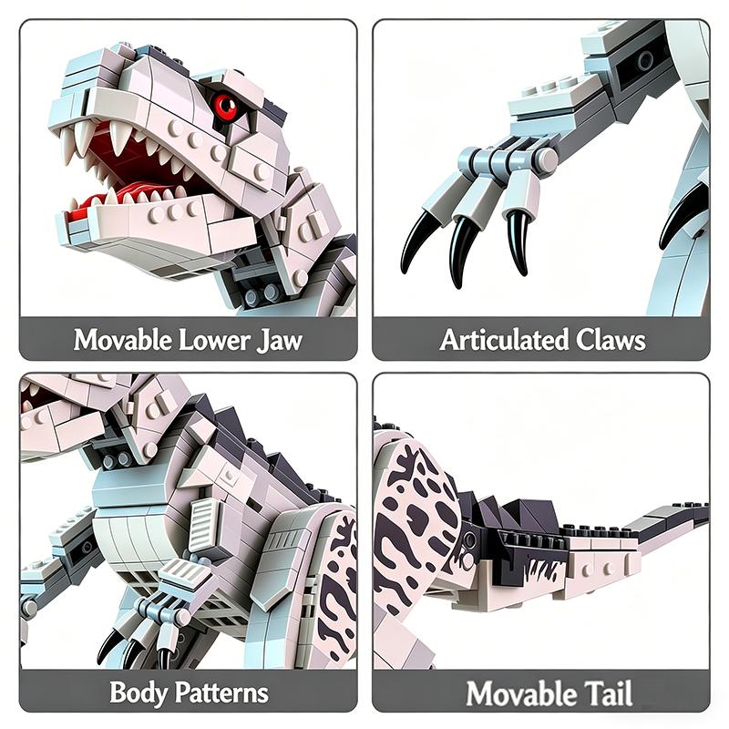 High-Quality Dinosaur High-Quality World Self-assembly High-Quality Dinosaur High-Quality Building High-Quality Blocks High-Quality Tyrannosaurus