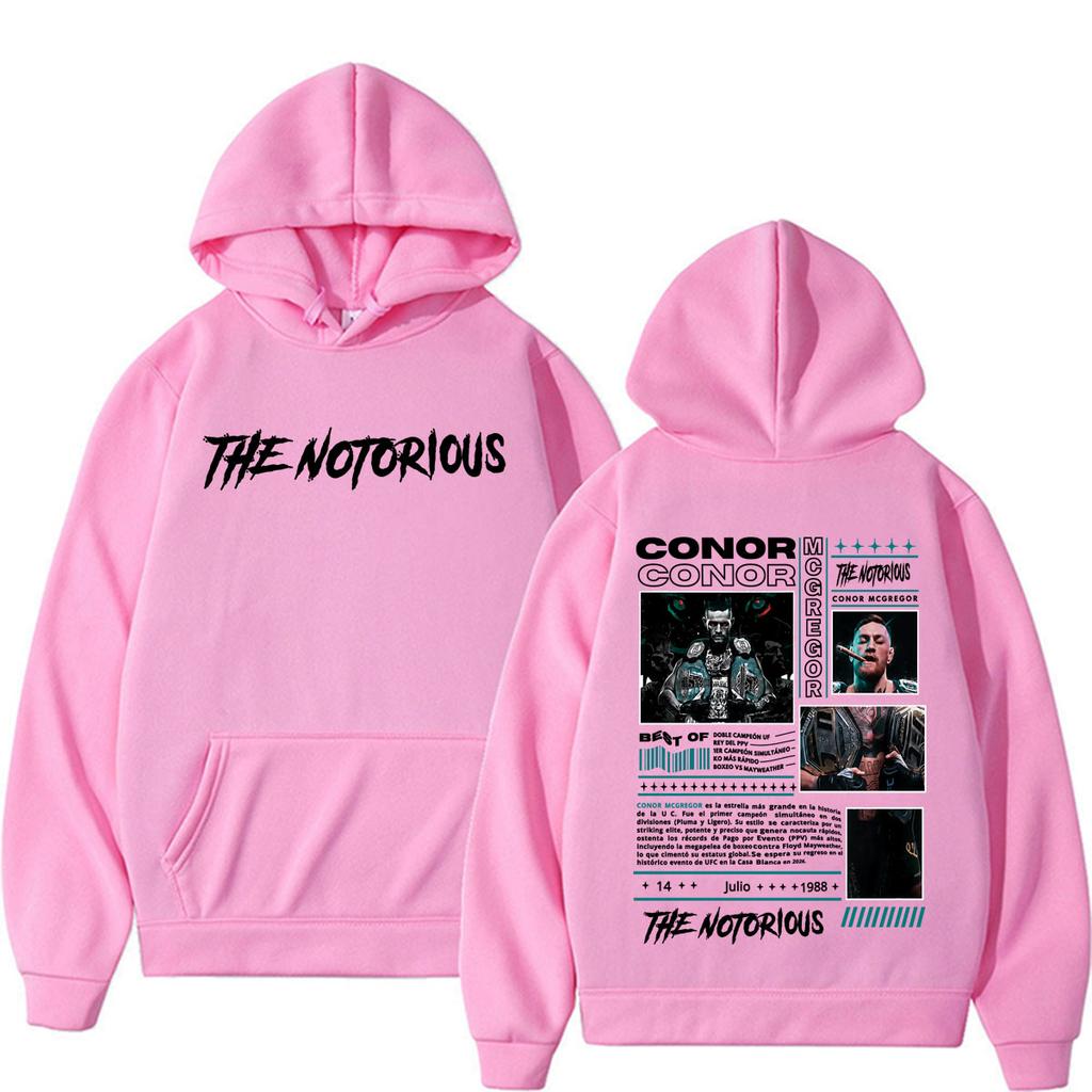 La Notorietà Conor Mcgregor Merch Felpa Abbigliamento Uomo Retrò Anni '90 High Street Felpe Gilet Caldo Casual con Cappuccio Felpe Cappotto