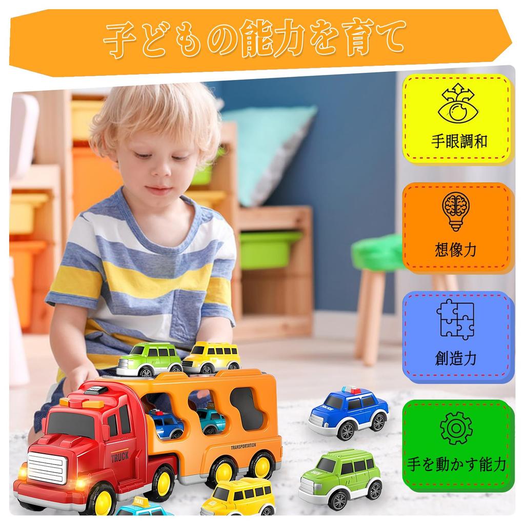 HIWO Construction Vehicle Toy Miniature for Boys and Girls Ages and Includes Carrier and Lights and Indoor Birthday Christmas Available in and Blue
