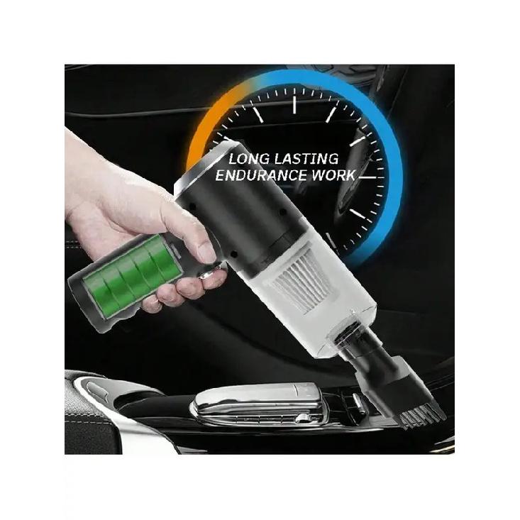 Portable Car Vacuum Cleaner, 3-in-1 USB Charging Vacuum Dual-Function Portable Cordless Mini Vacuum | 30-Minute Run Time