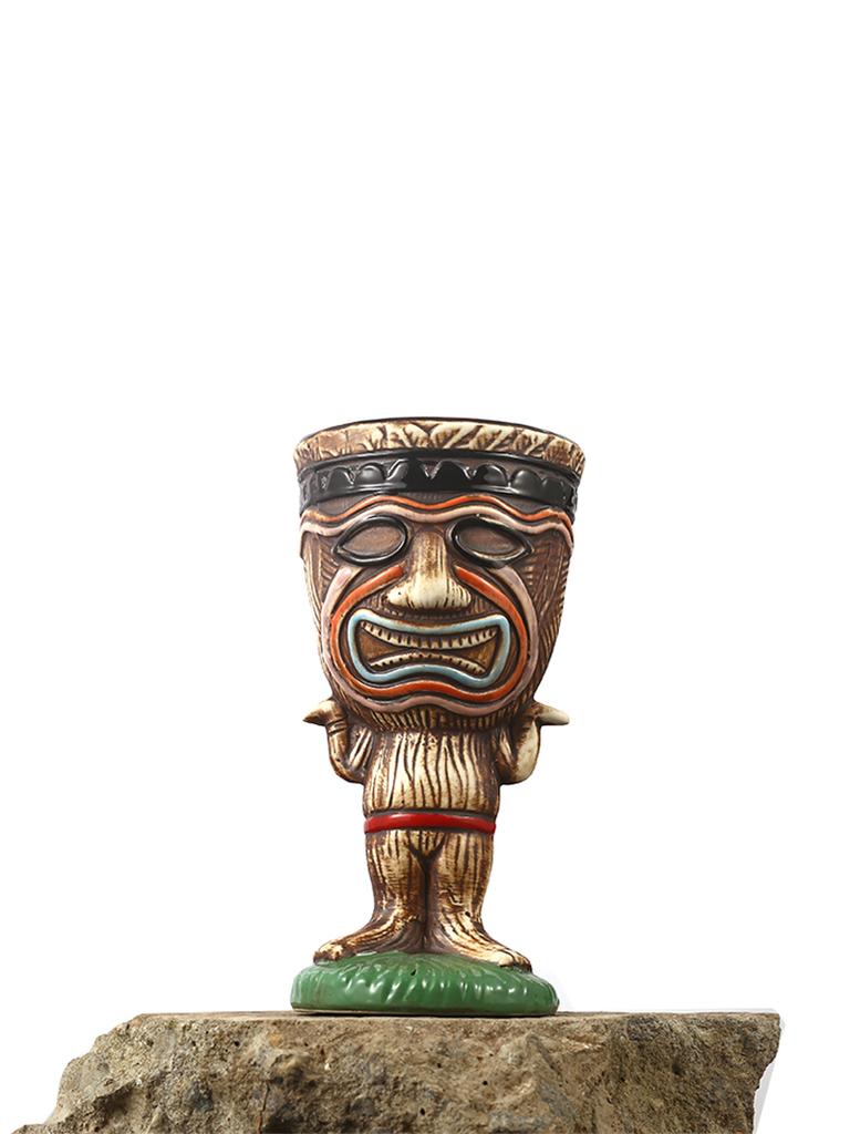 260ml Ceramic Tiki Mug Creative Porcelain Beer Wine Mug Cup Bar Tools