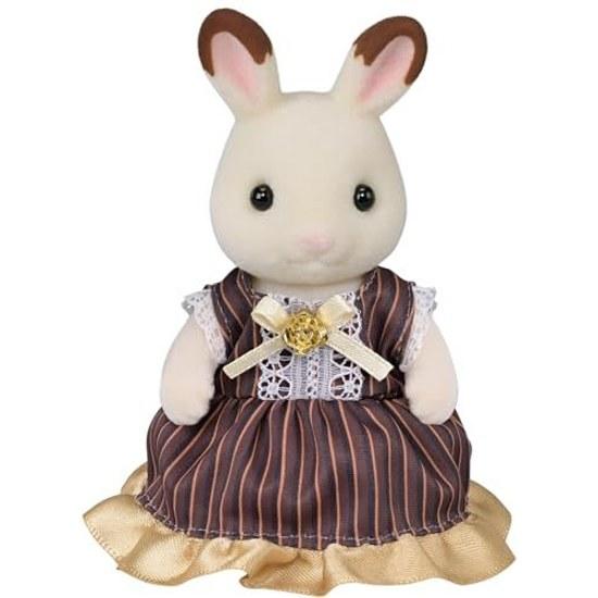 Sylvanian Families Doll Chocolat Rabbit Family Anniversary Set C-74 ST Mark Certified Ages 3 Up Toy Dollhouse EPOCH