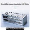 12/40 Hole Dental Handpiece Lubrication Oil Holder Dentist Multifunctional Stainless Steel Test Tube Rack Laboratory Tool