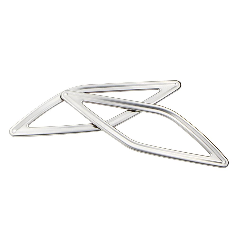 For Volkswagen VW Tcross T-cross T Cross 2018 -  Accessories Front Pillar Speaker Frame Cover Interior Decoration Sticker серебряный