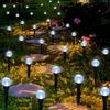 Solar Inground Bubble Globe Light 20 LED Pathway Light Outdoor Waterproof Landscape Lighting Lamps For gardens Patio Lawn Party