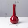 Ceramiczny Czerwony Wazon Mały Kreatywny Dekoracyjny Wazon na Biurko do Salonu