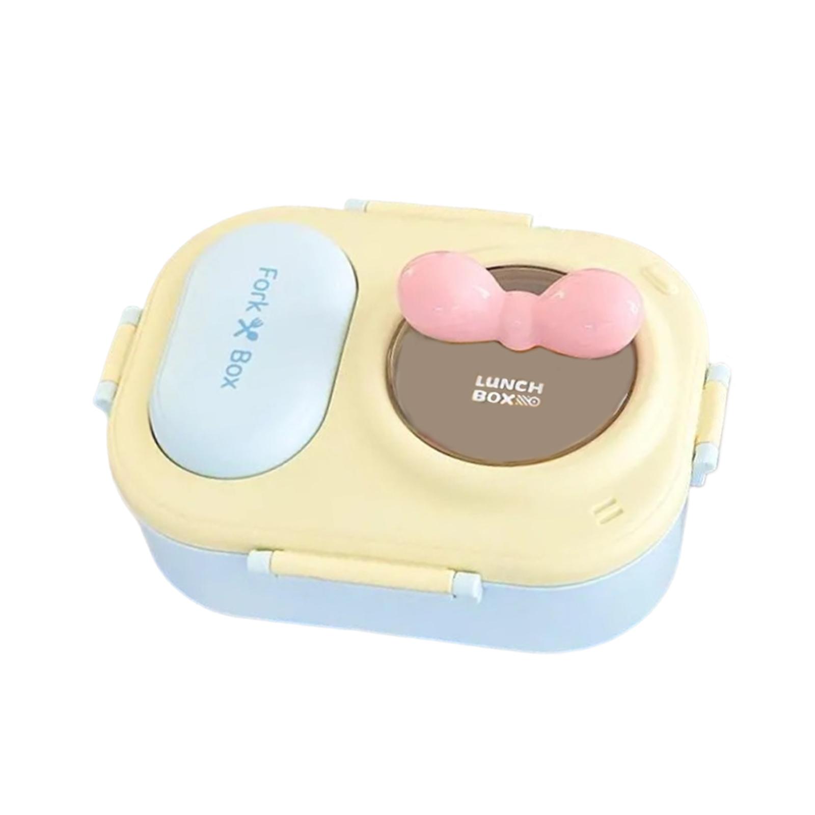 

Bento Box Lunch Box with Fork and Spoon for Kids Adults for Picnic Travel School Work