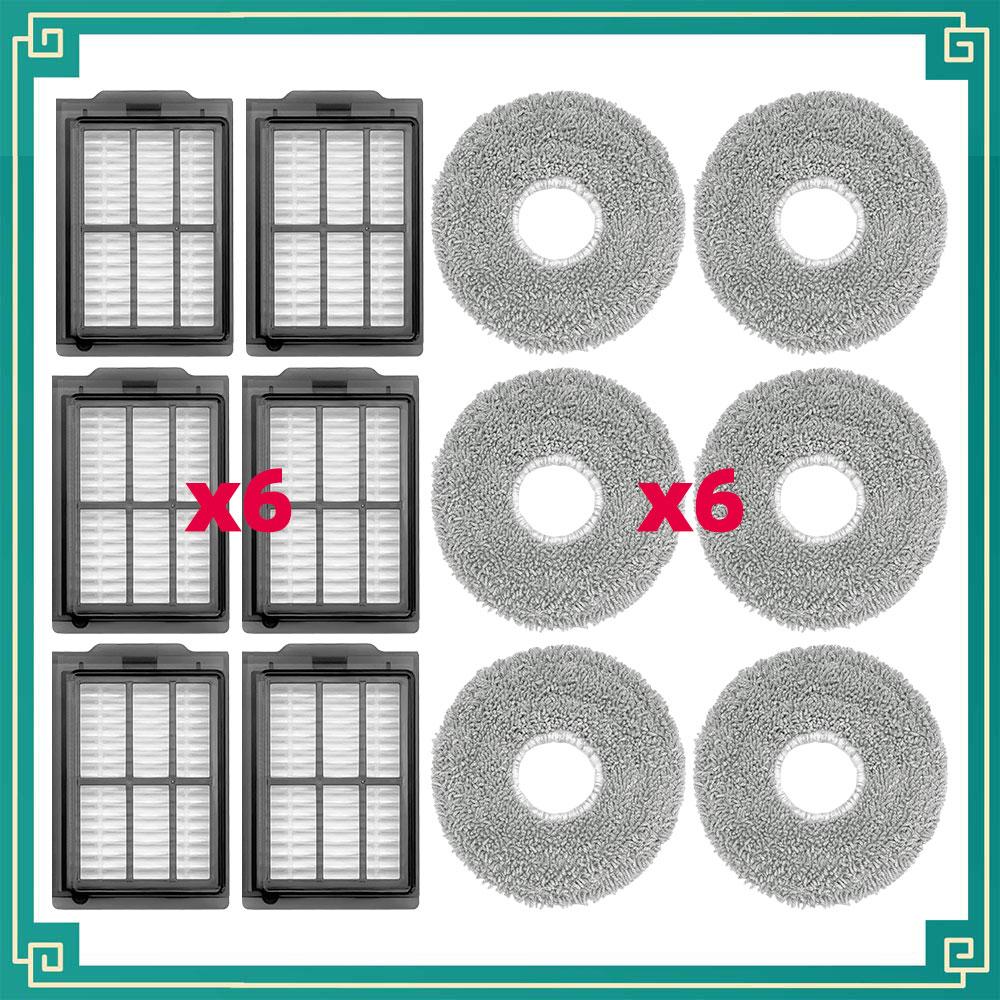 Compatible For 3i P10 Ultra Robot Vacuum Replacement Parts HEPA Filter Mop Cloth