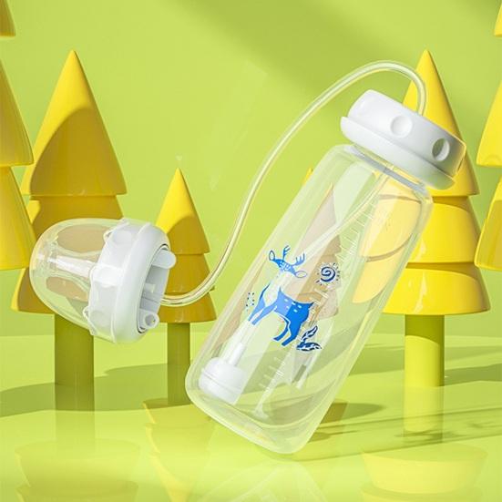 Hands-Free Baby Bottle Food-Grade PP Anti-Colic Baby Bottle Soft Nipple Non-Slip Base 240ml Adjustable Angle Feeding Bottle for Comfortable Feeding